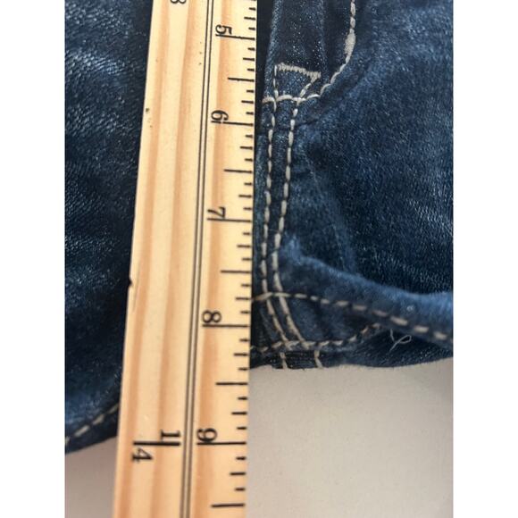 Miss Me Jeans Womens SZ29 Blue Straight Denim Flap Pocket Bling JP5141ST - Picture 10 of 10